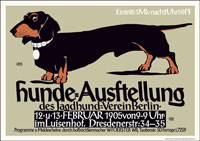German Dachshund Art Postert Poster